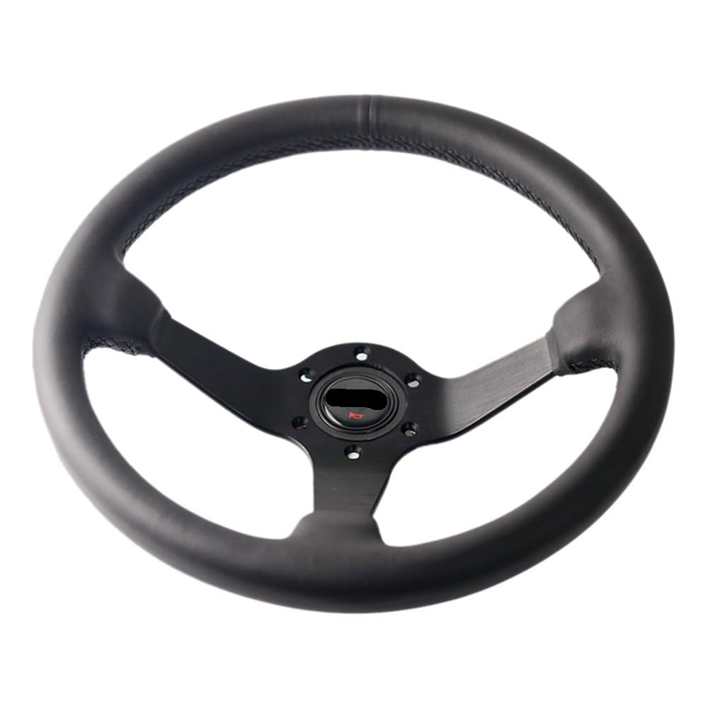 Amazon.co.jp: 車のステアリングホイール 14インチ/350mm レザー